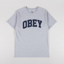 Obey Collegiate T Shirt Heather Grey