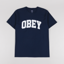 Obey Collegiate T Shirt Navy