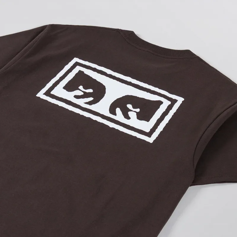 Obey Eyes 3 T Shirt Java Brown-2