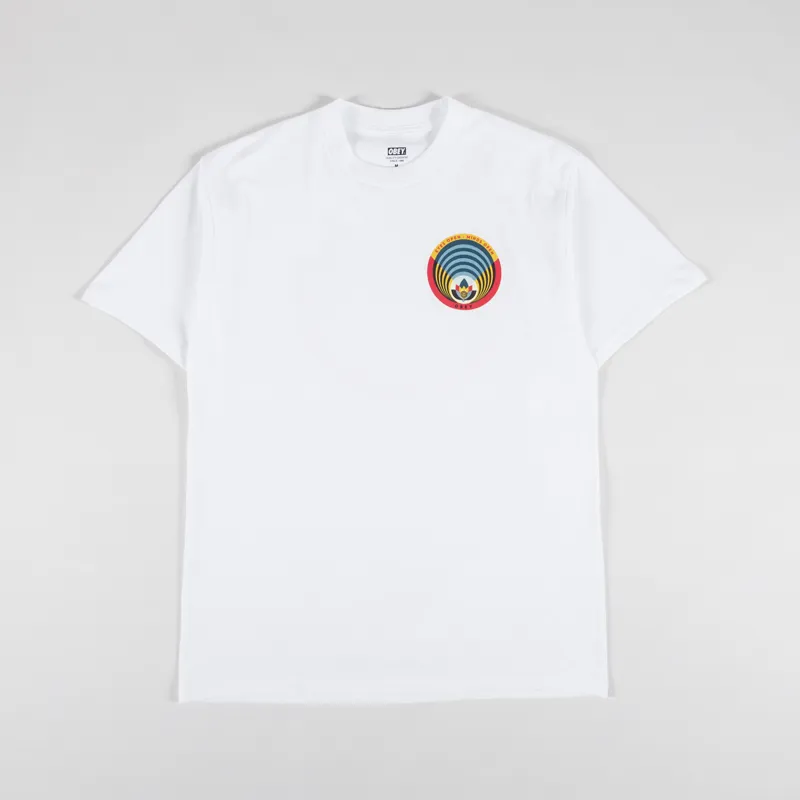 Obey Open Eyes Open Mind T Shirt White-1
