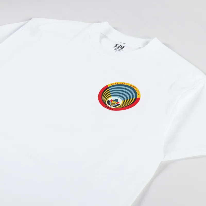 Obey Open Eyes Open Mind T Shirt White-3
