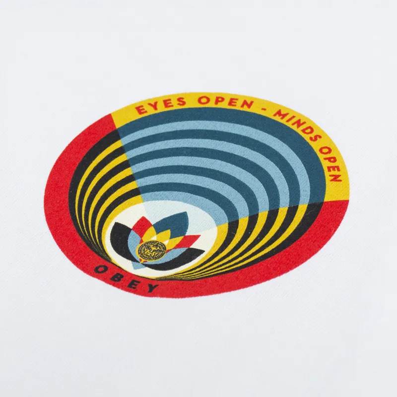 Obey Open Eyes Open Mind T Shirt White-5