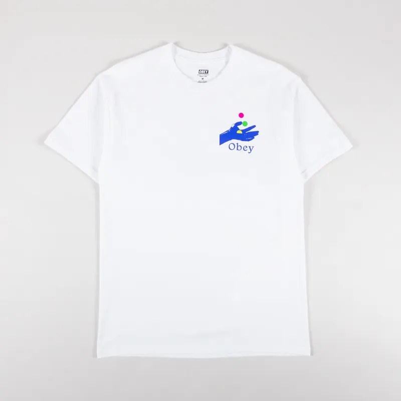 Obey Exchange T Shirt White-1
