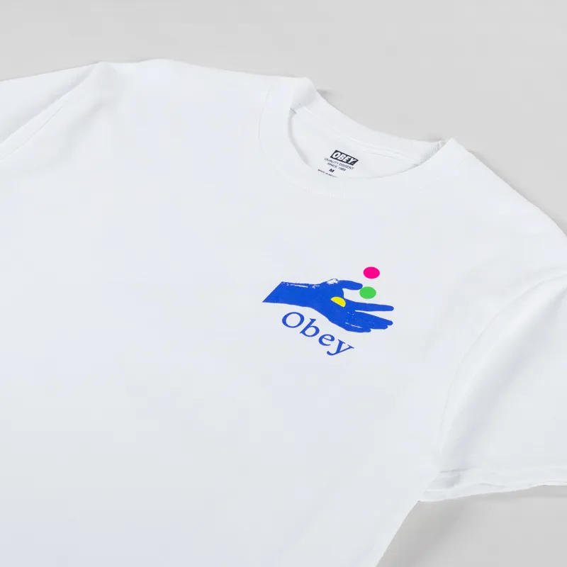 Obey Exchange T Shirt White-3