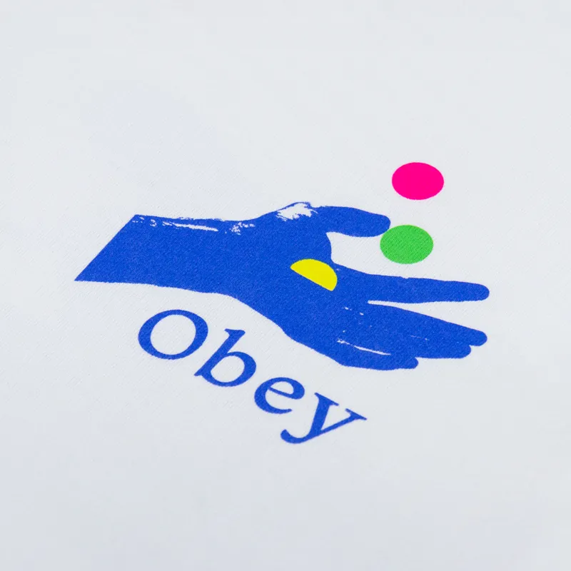 Obey Exchange T Shirt White-5