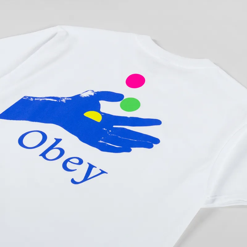 Obey Exchange T Shirt White-2