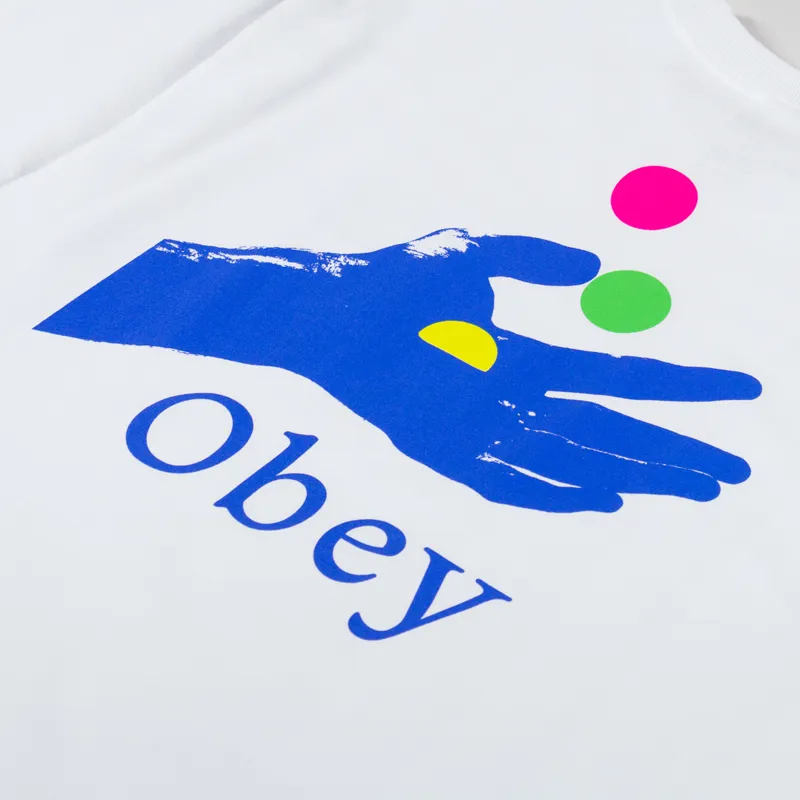 Obey Exchange T Shirt White-4