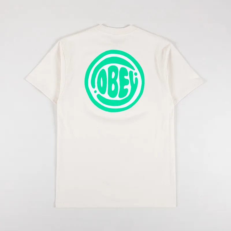 Obey Bubble T Shirt Cream