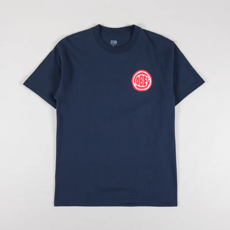 Obey Bubble T Shirt Navy