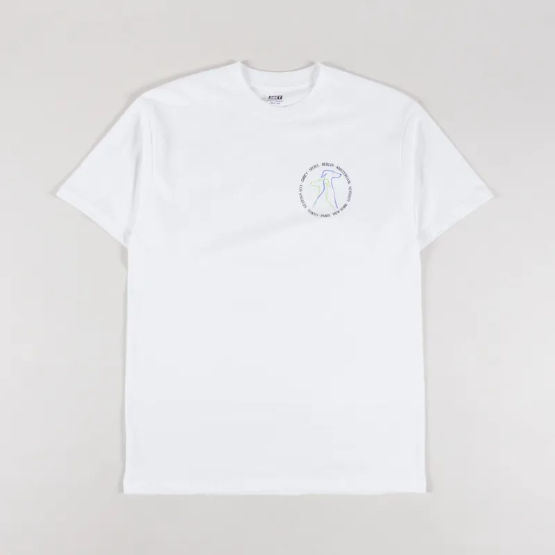 Obey Companions T Shirt White-1
