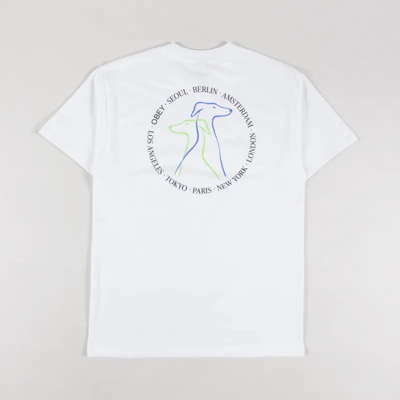 Obey Companions T Shirt White