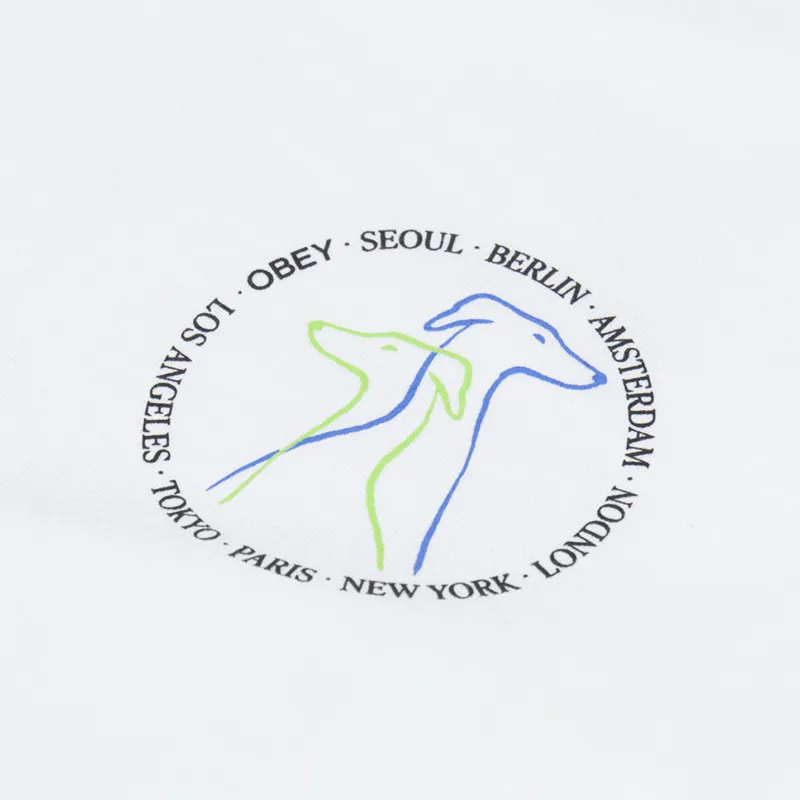 Obey Companions T Shirt White-5