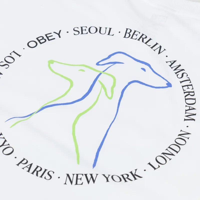 Obey Companions T Shirt White-4