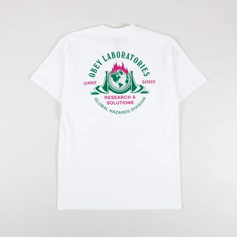 Obey Laboratories T Shirt White