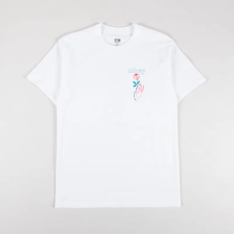 Obey Spring Forth T Shirt White-1