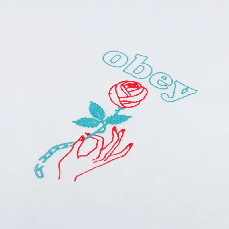 Obey Spring Forth T Shirt White-5