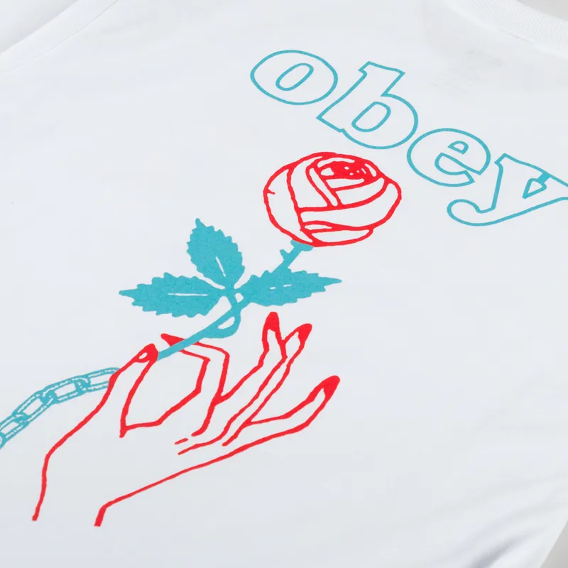 Obey Spring Forth T Shirt White-4