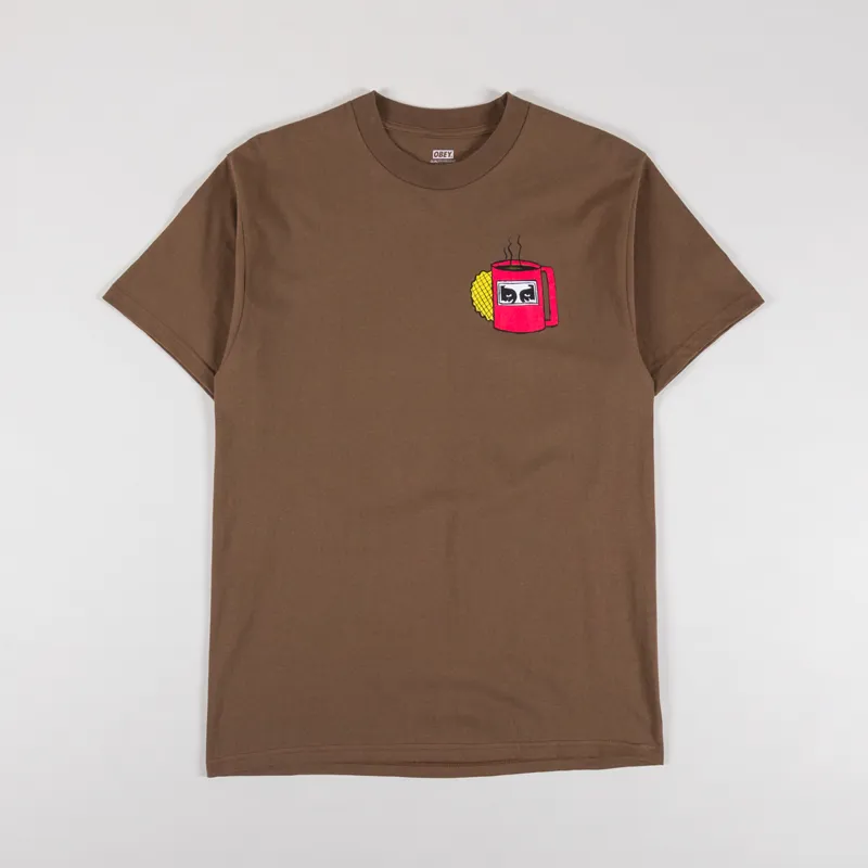 Obey Coffee Cup T Shirt Silt-1