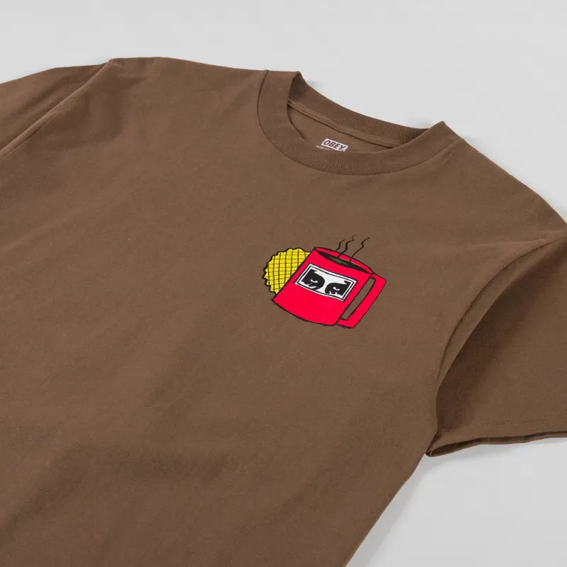 Obey Coffee Cup T Shirt Silt-3