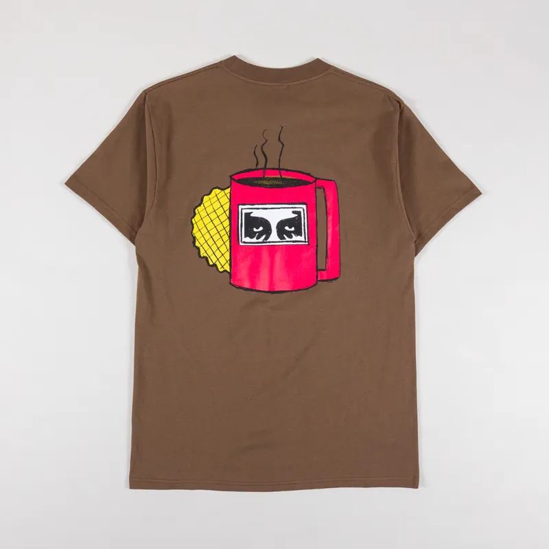 Obey Coffee Cup T Shirt Silt