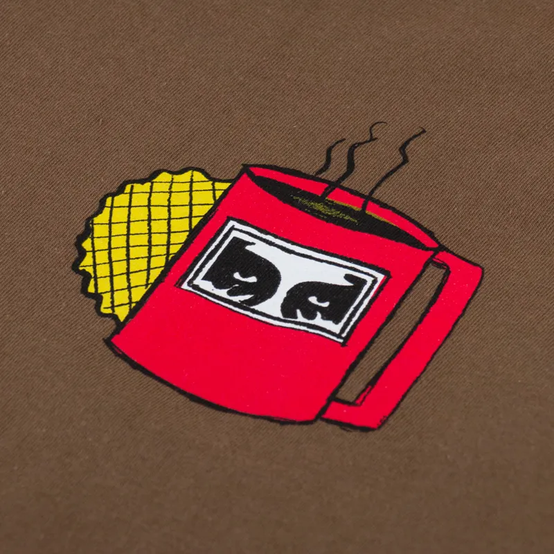 Obey Coffee Cup T Shirt Silt-5