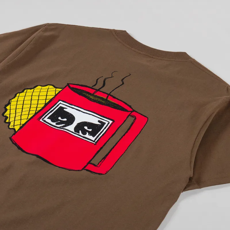 Obey Coffee Cup T Shirt Silt-2
