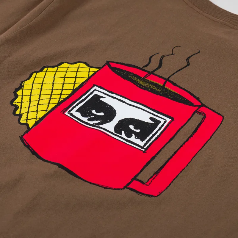 Obey Coffee Cup T Shirt Silt-4