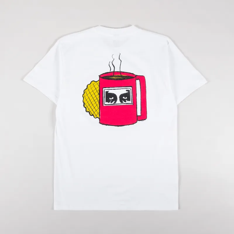 Obey Coffee Cup T Shirt White