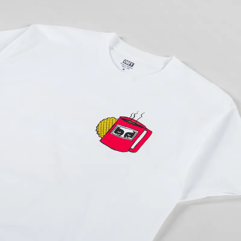 Obey Coffee Cup T Shirt White-3