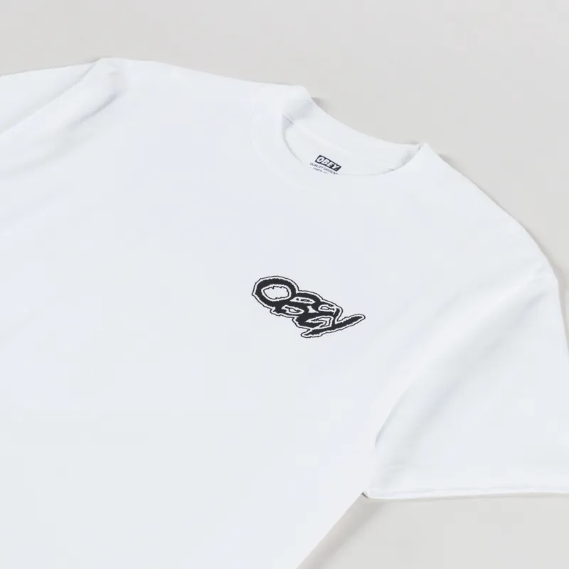 Obey Draw T Shirt White-3
