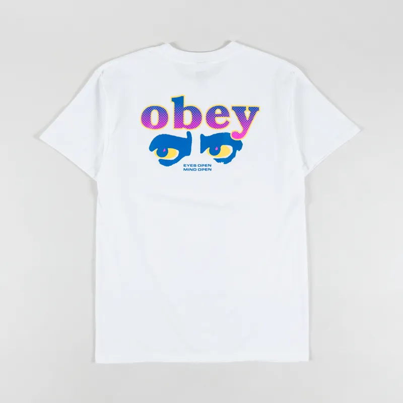 Obey Eyes Open T Shirt White