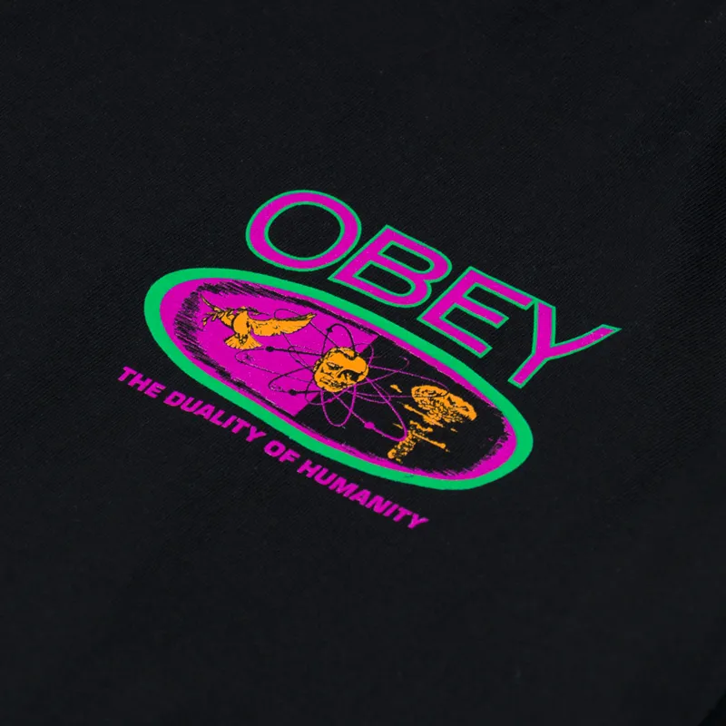 Obey Duality Of Humanity T Shirt Black-5