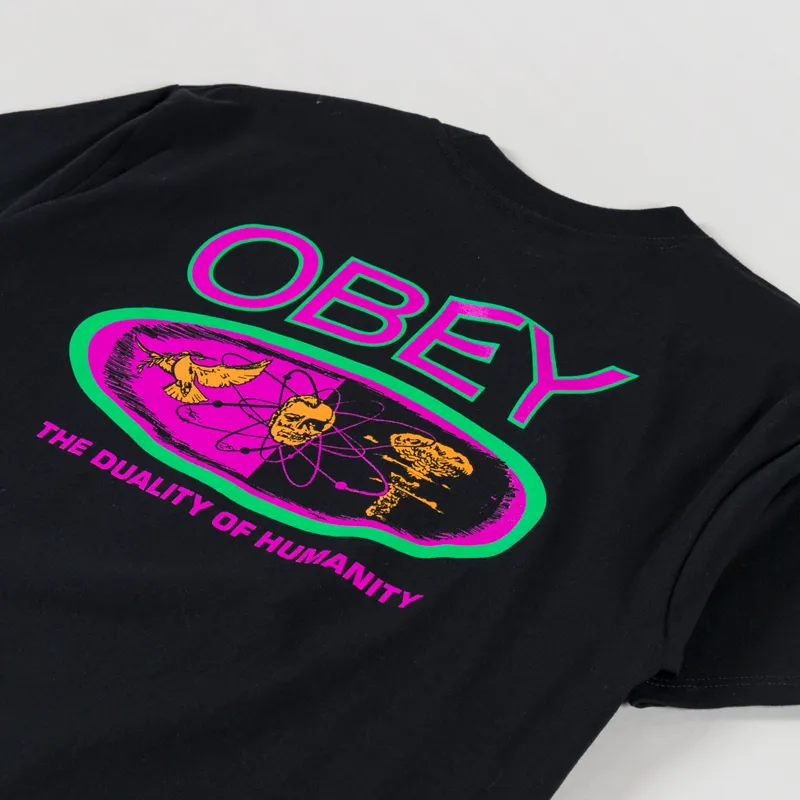 Obey Duality Of Humanity T Shirt Black-2