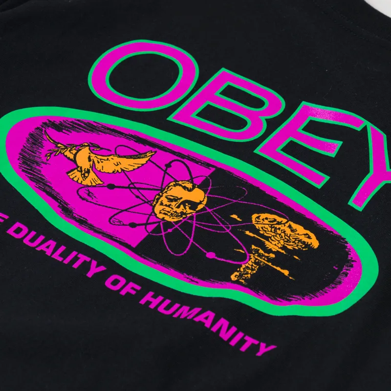 Obey Duality Of Humanity T Shirt Black-4