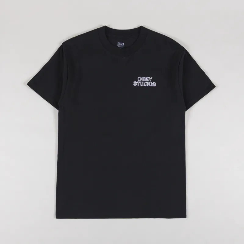 Obey Studios Palette T Shirt Black-1