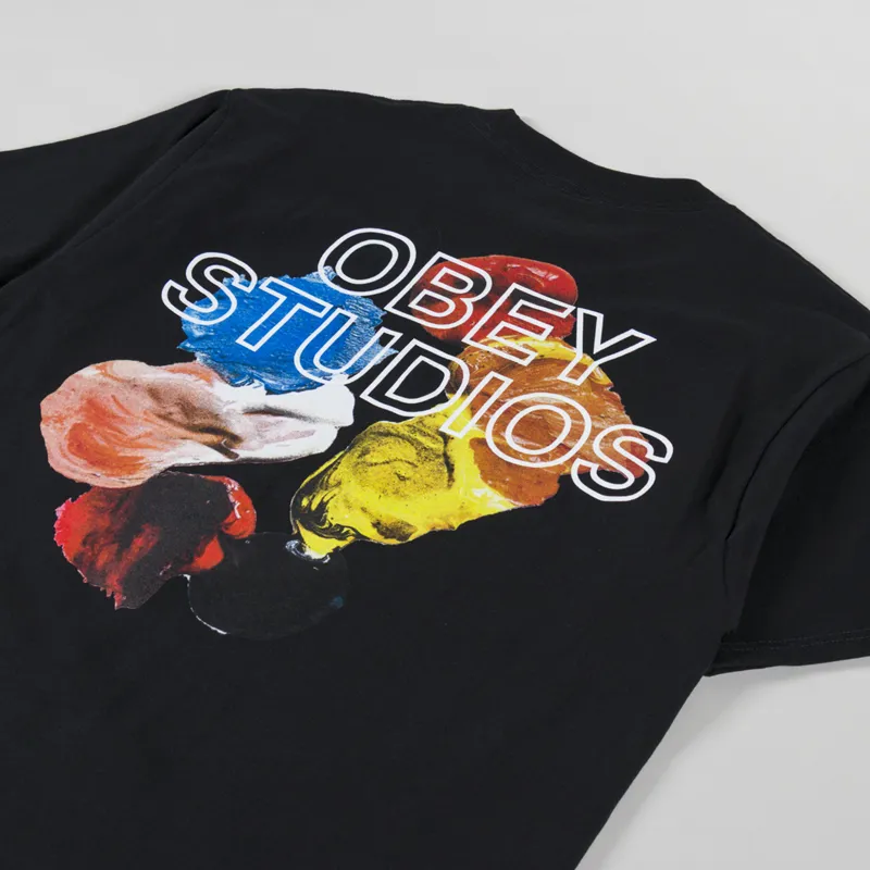 Obey Studios Palette T Shirt Black-2