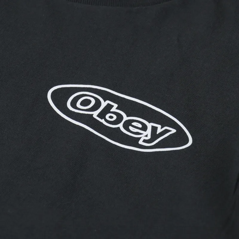 Obey Reaction T Shirt Vintage Black-5