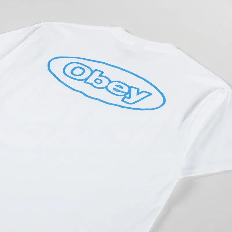 Obey Reaction T Shirt White-2