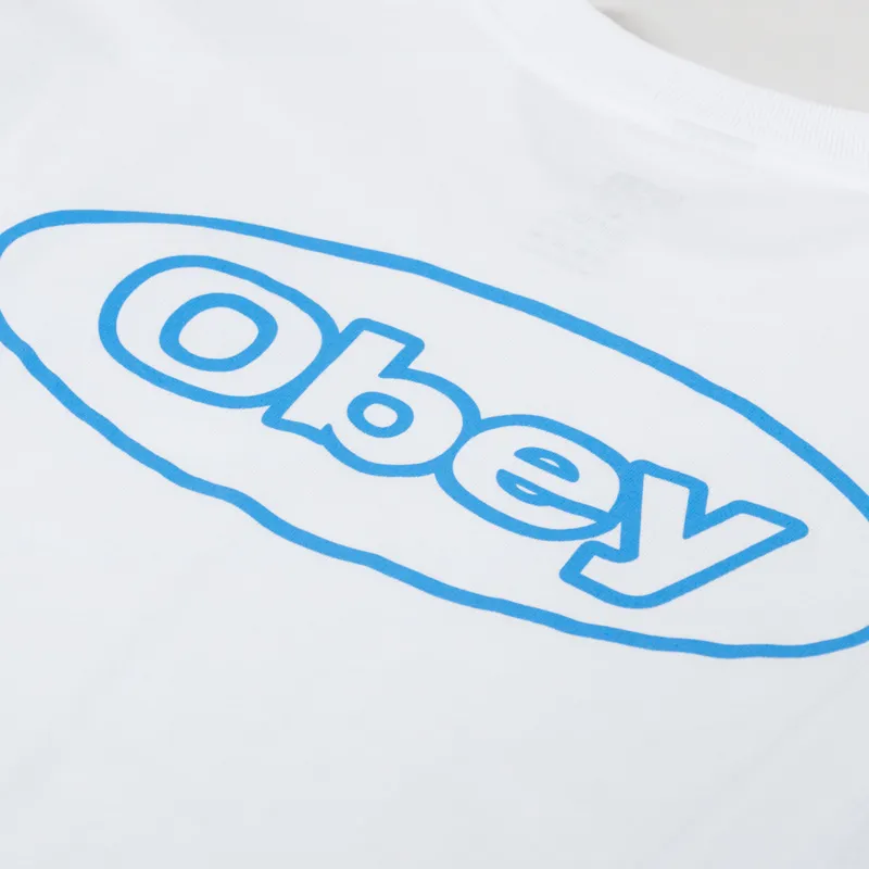 Obey Reaction T Shirt White-4