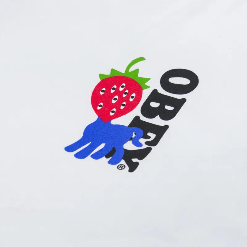 Obey Strawberry T Shirt White-5