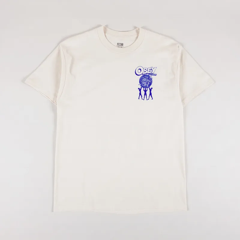Obey Uplift T Shirt Cream-1