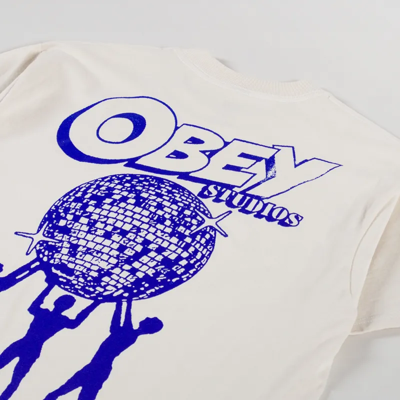 Obey Uplift T Shirt Cream-2
