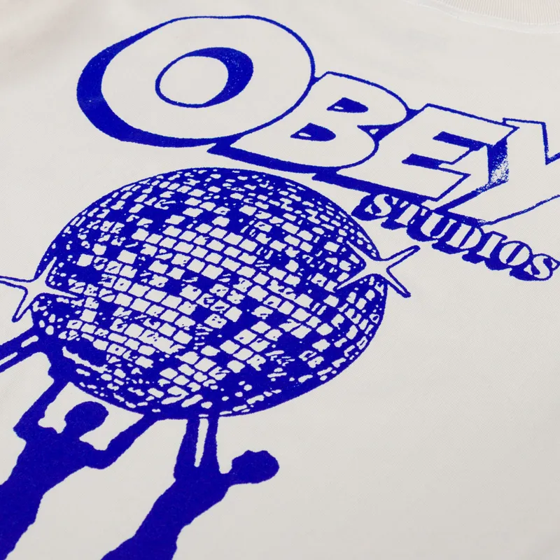 Obey Uplift T Shirt Cream-4