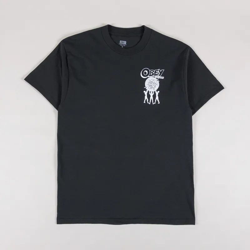 Obey Uplift T Shirt Vintage Black-1