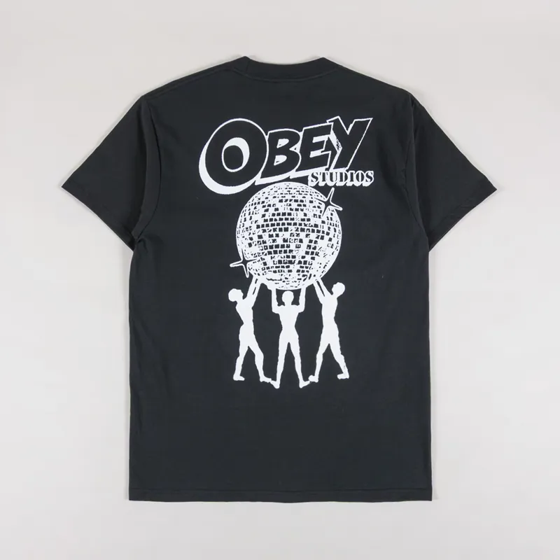 Obey Uplift T Shirt Vintage Black