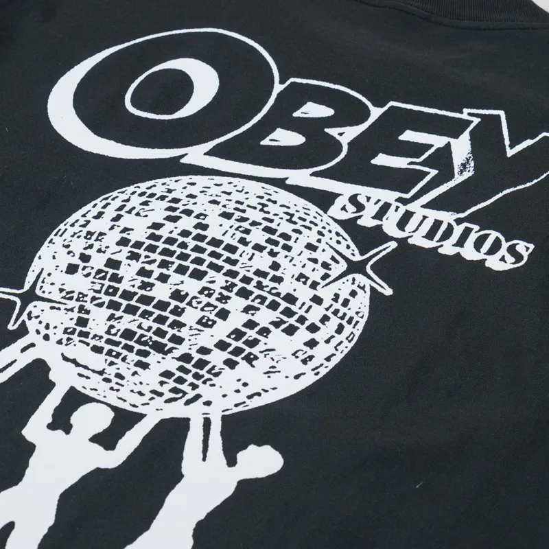 Obey Uplift T Shirt Vintage Black-4