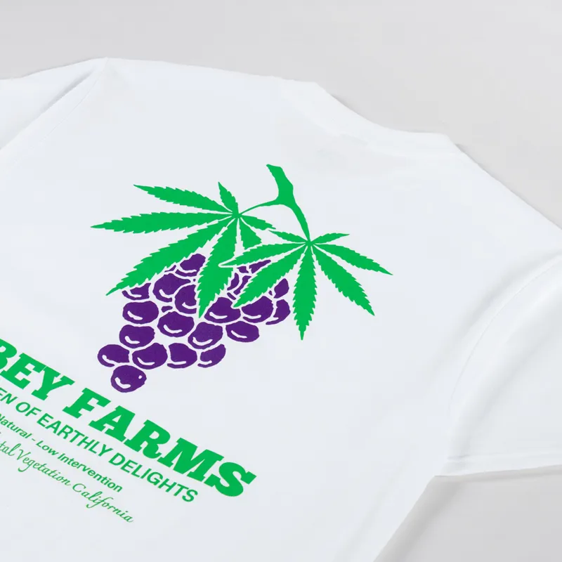 Obey Farms T Shirt White-2