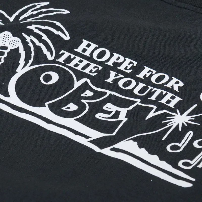 Obey Hope For The Youth T Shirt Vintage Black-4