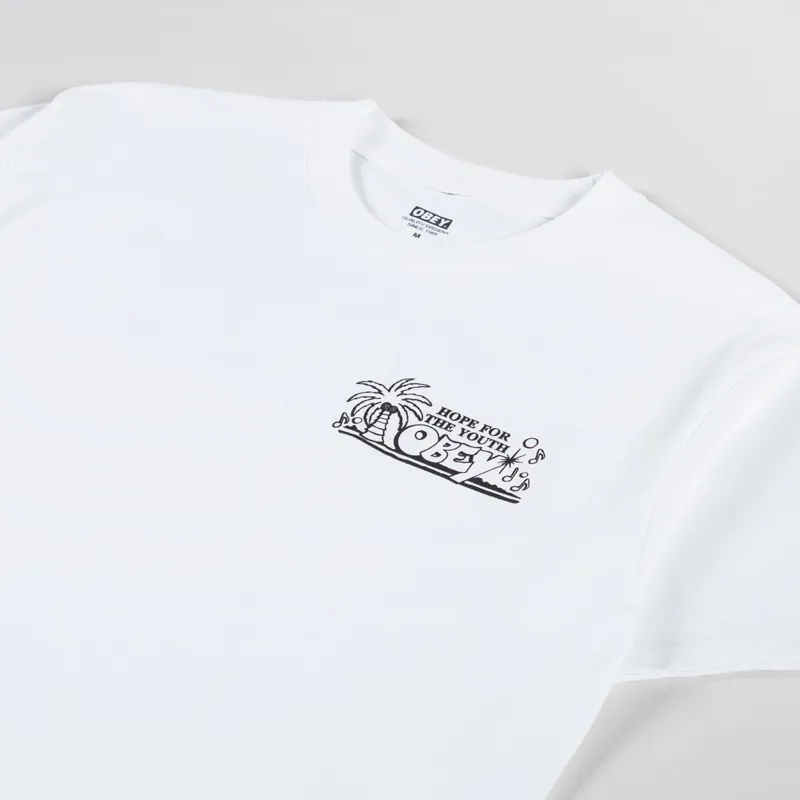 Obey Hope For The Youth T Shirt White-3
