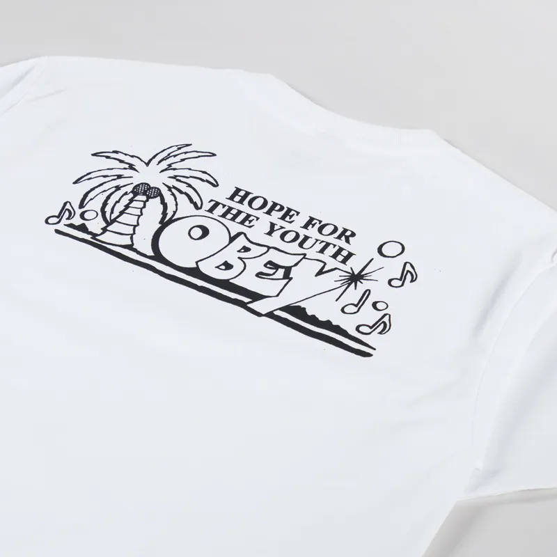 Obey Hope For The Youth T Shirt White-2
